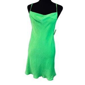 NWT NORDSTROM ABound ~ Spring Green Sleeveless Midi Slip Dress Size XS
